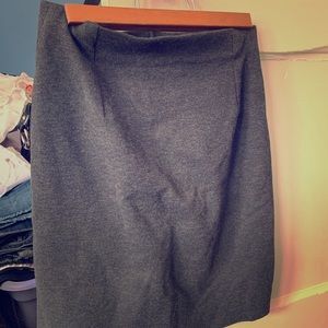 Grey pencil skirt